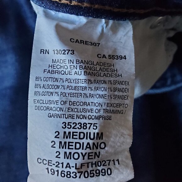 Women's Lee Barely Boot Leg Cropped Boot Cut High Rise Relaxed Fit Denim Jeans - Picture 13 of 15